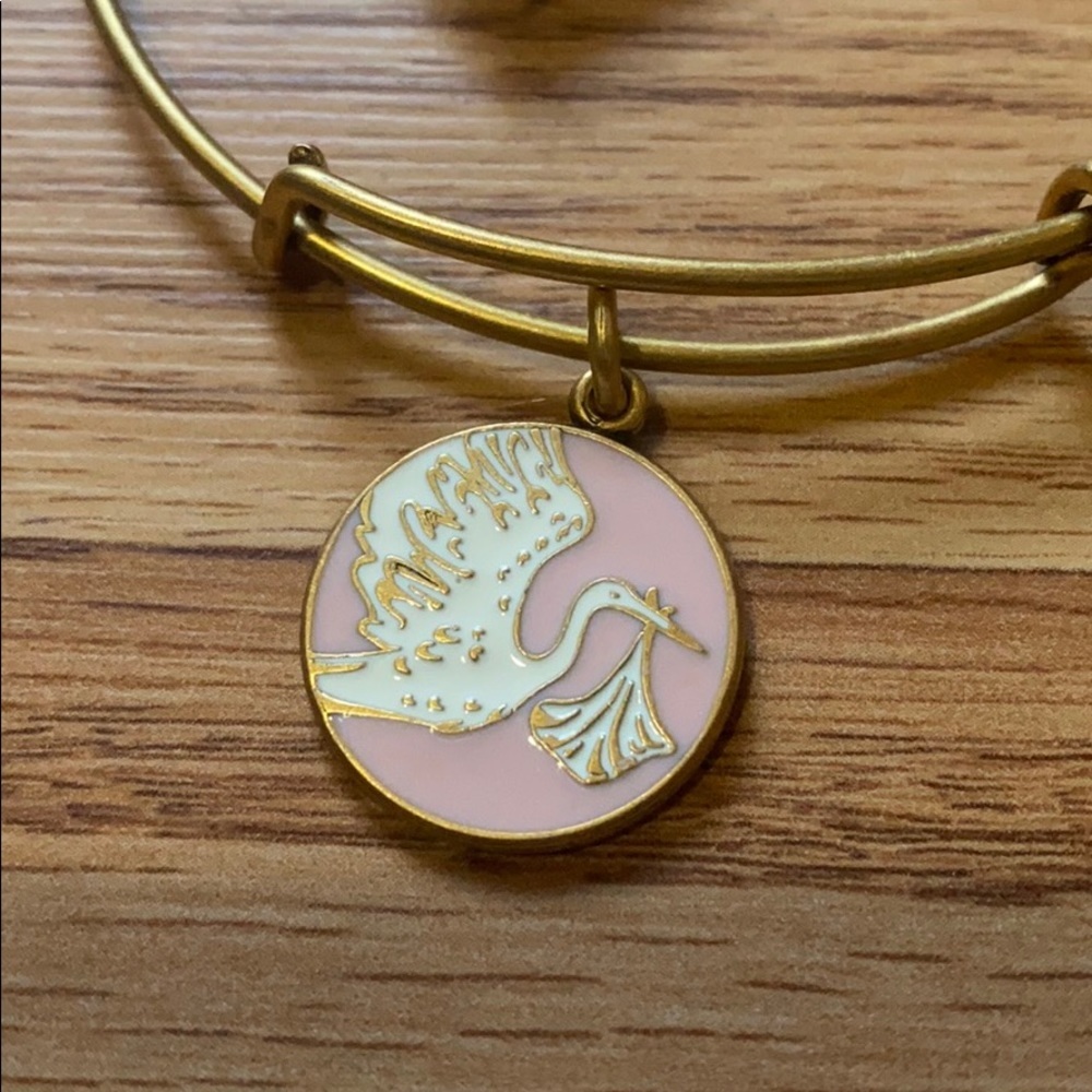 NEW! - Alex and Ani Pink Girl Special Delivery Bracelet - Picture 3 of 3